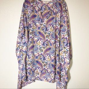 Westbound Kimono Style Printed Top Size 3XL